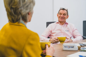 Affinia and Walters Medical client focused photography. Tax Advice and Planning header webpage image.