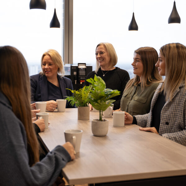 Affinia HR Team group shot in our Stratford office | Train with us.
