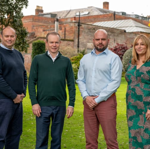 Affina | C-Suite Leadership team. Rob Harden, Darren Redmayne, Chris Annis and Vanessa Emens.