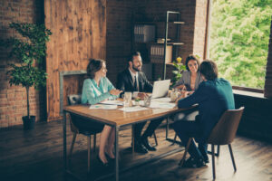 Business Meeting at Table