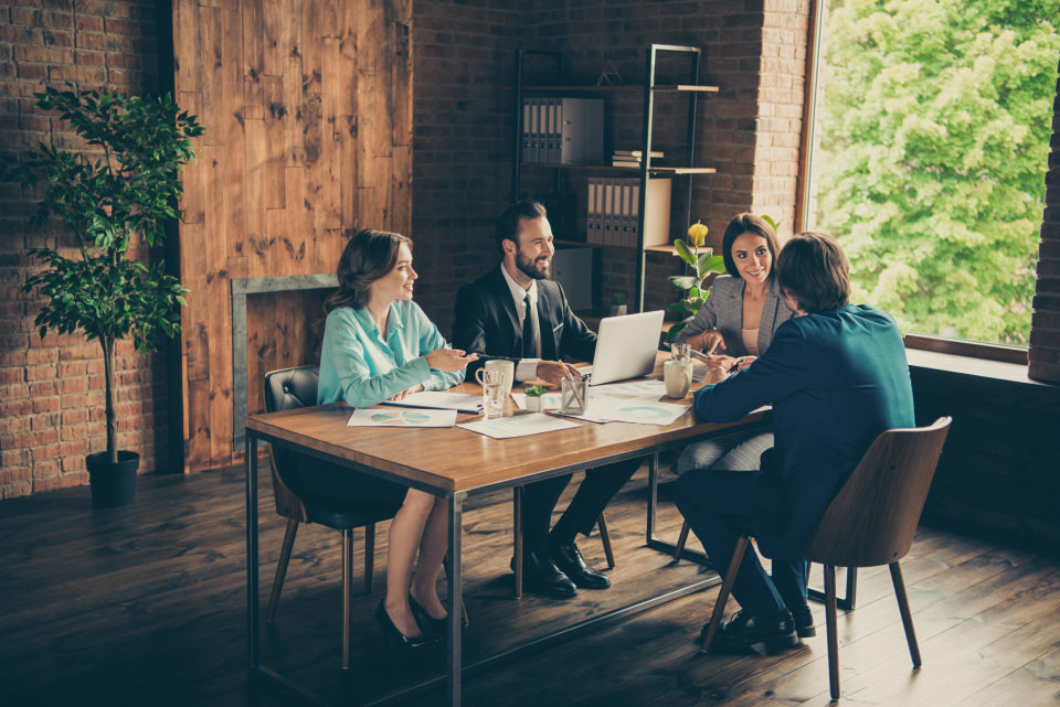 Business Meeting at Table