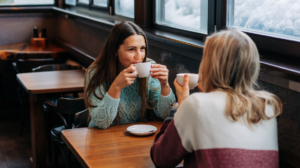 two people having a coffee